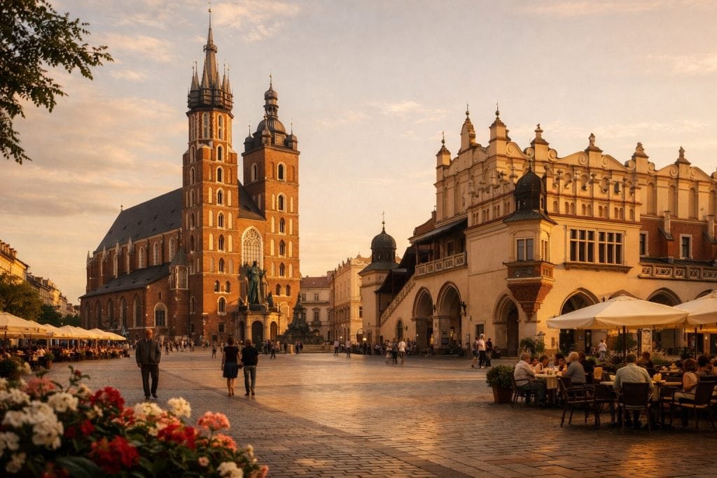 One Day in Poland - Krakow The Old Market Square