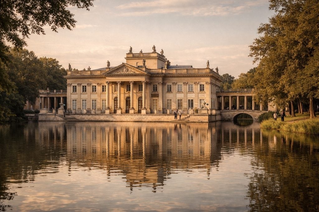 One Day in Poland - Warsaw palace in the water