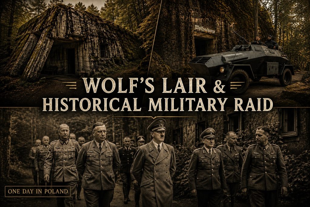 Wolf’s Lair & Historical Military Ride in Poland. Private tour from Warsaw