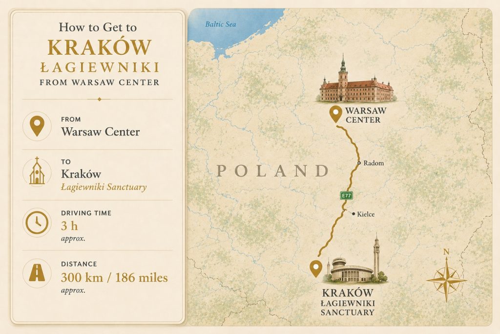 Kraków Lagiewniki Private Tour from Warsaw