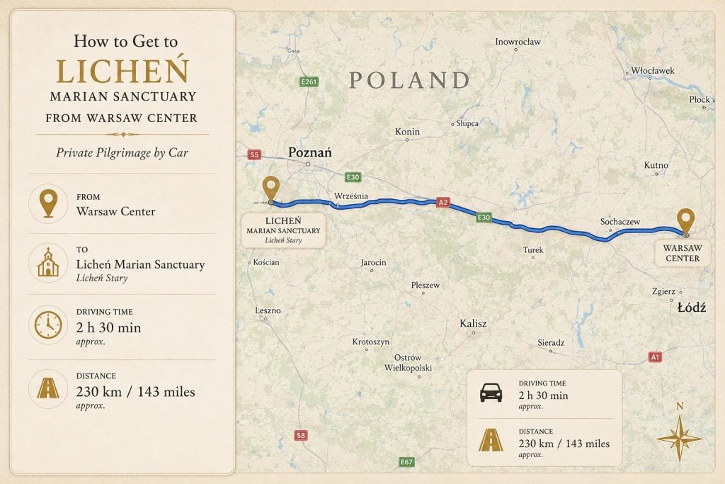 Licheń Marian Sanctuary Private Tour from Warsaw